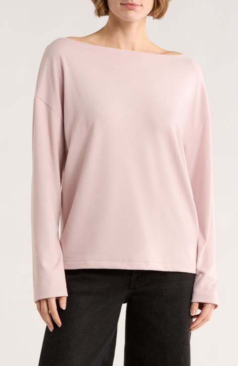 Rita Boat Neck Long Sleeve Top