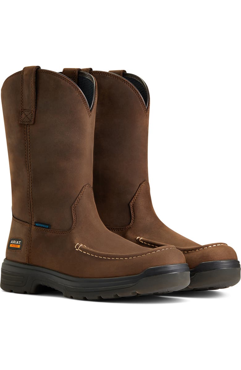 Ariat Turbo Pull-On Waterproof Carbon Toe Work Boot, Alternate, color,