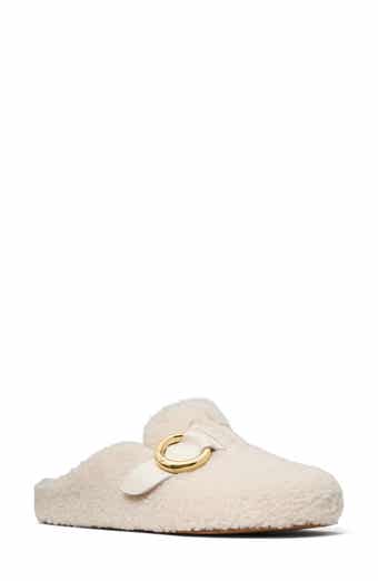 halo genuine shearling clog