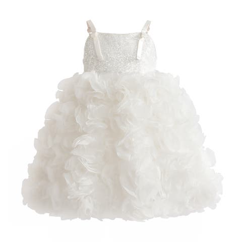 Arabella Glitter Ruffle Dress (Toddler, Little Kid & Big Kid)