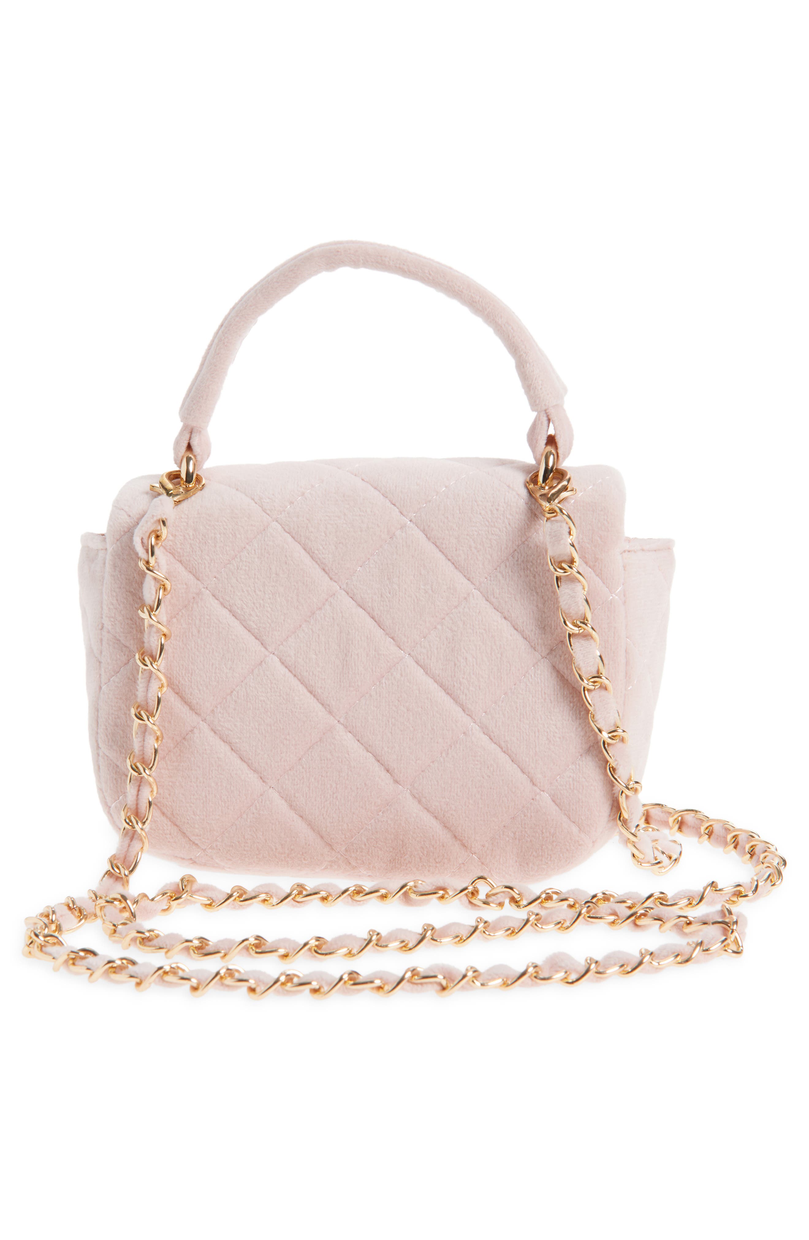 Ruby & Ry Kids' Quilted Top Handle Bag, Alternate, color, Pink