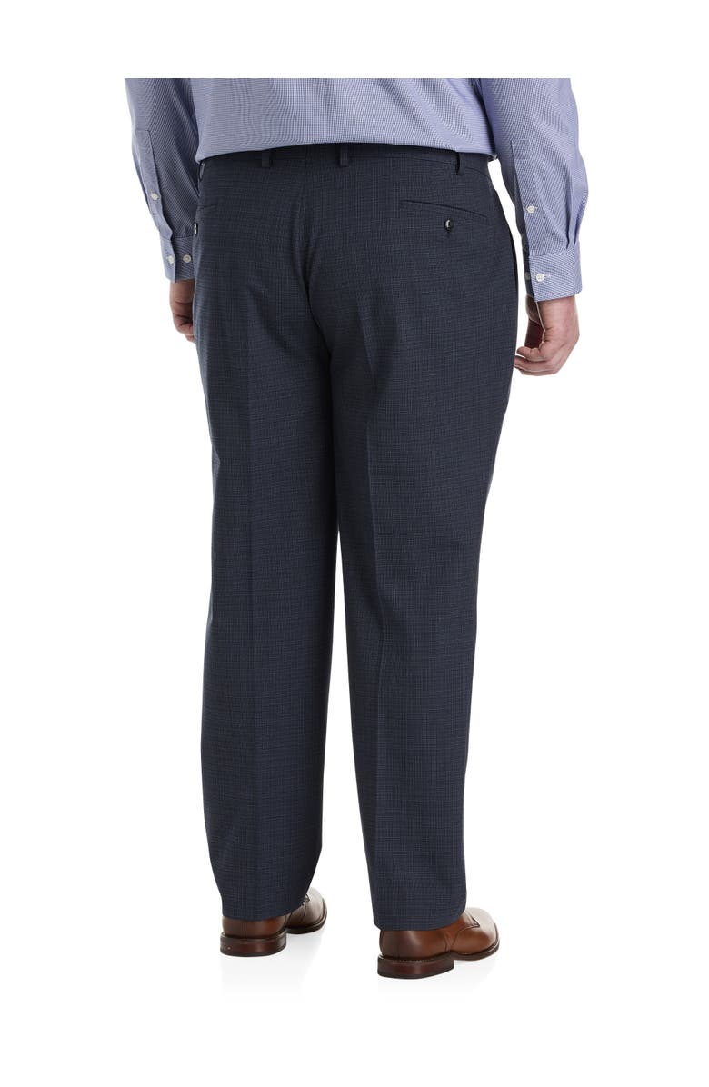 Michael Kors Big & Tall Textured Suit Pants, Alternate, color, Blue