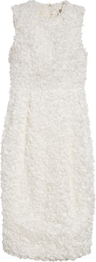 オールインワン・サロペット Comme Des Garcons Floral-Applique Midi Dress Comme Des Garçons floral-appliqué Midi Dress | White