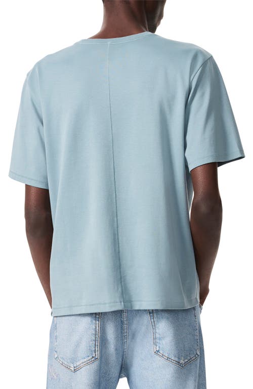 Rag & Bone Pima Interlock Tee In Stoneblue