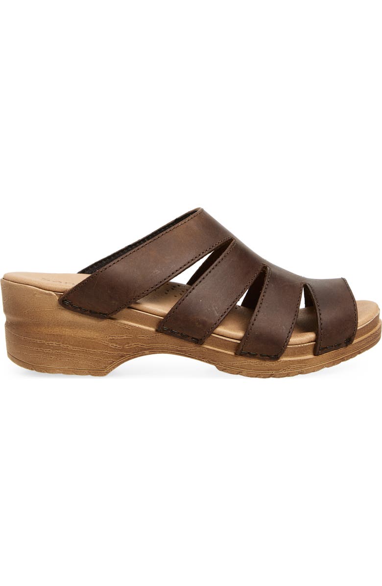 Sanita Monika Platform Slide Sandal, Alternate, color, Antique Brown