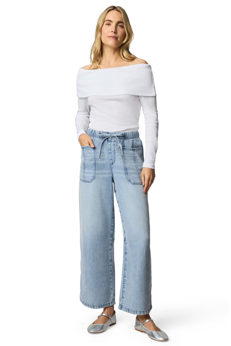 Josie Off the Shoulder Top, Alternate, color, WHITE