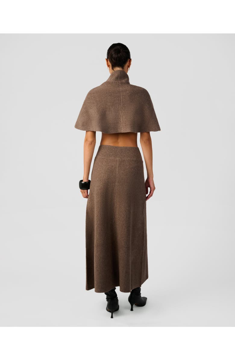 WeWoreWhat Strapless Peplum Top, Alternate, color, Brown