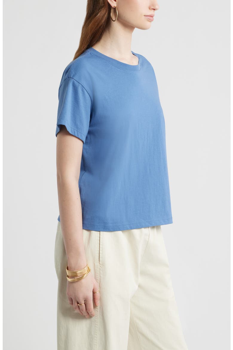 Favorite Cotton T-Shirt, Alternate, color, BLUE BIJOU
