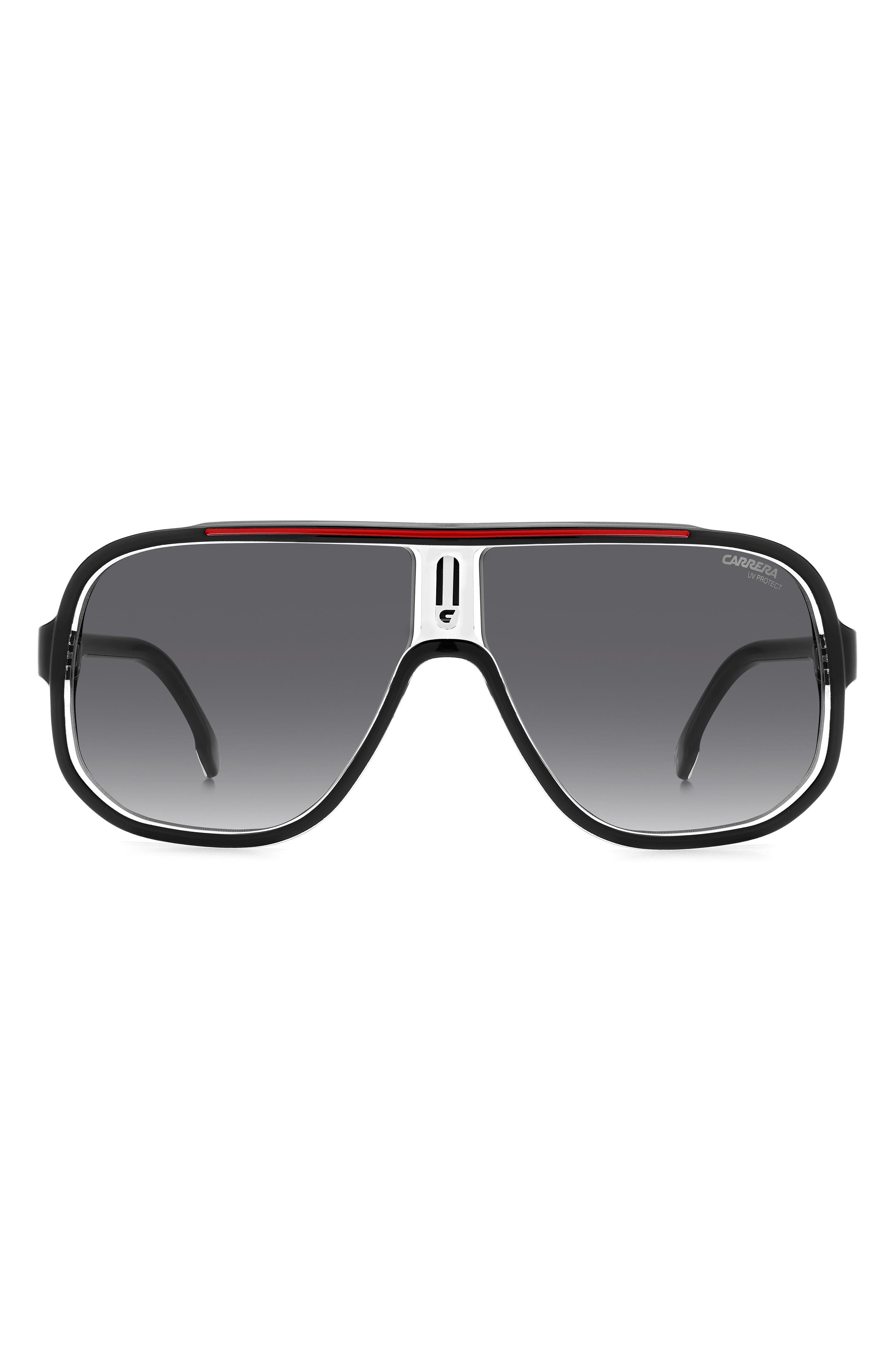 63mm Oversize Rectangular Navigator Sunglasses