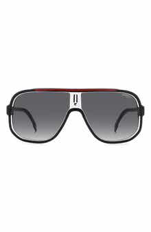 63mm Oversize Rectangular Navigator Sunglasses