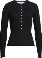 NACKIYÈ Insider Virgin Wool & Silk Rib Sweater