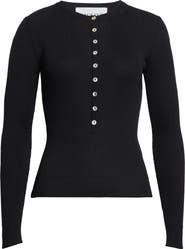 NACKIYÈ Insider Virgin Wool & Silk Rib Sweater