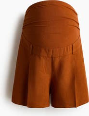H&M Mama Linen-blend Shorts