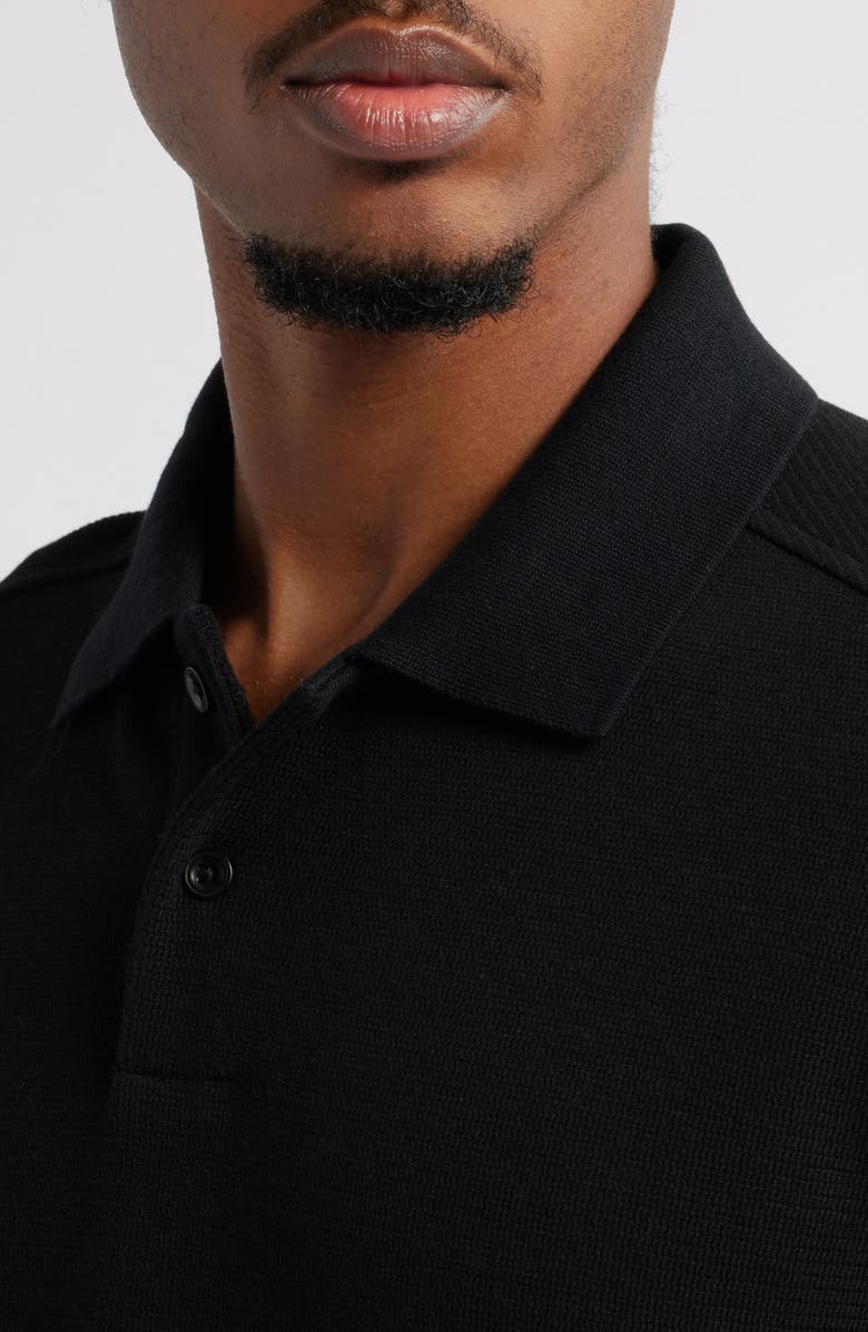 Open Edit Waffle Texture Cotton Blend Polo, Alternate, color,