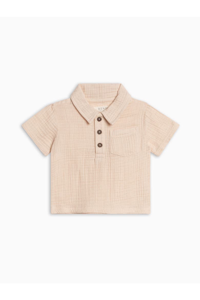 Orgnaic Ezra Muslin Henley, Main, color, Shell
