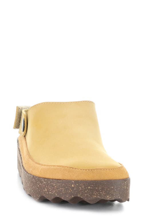 Fly London Chuck Platform Slingback Clog In Yellow