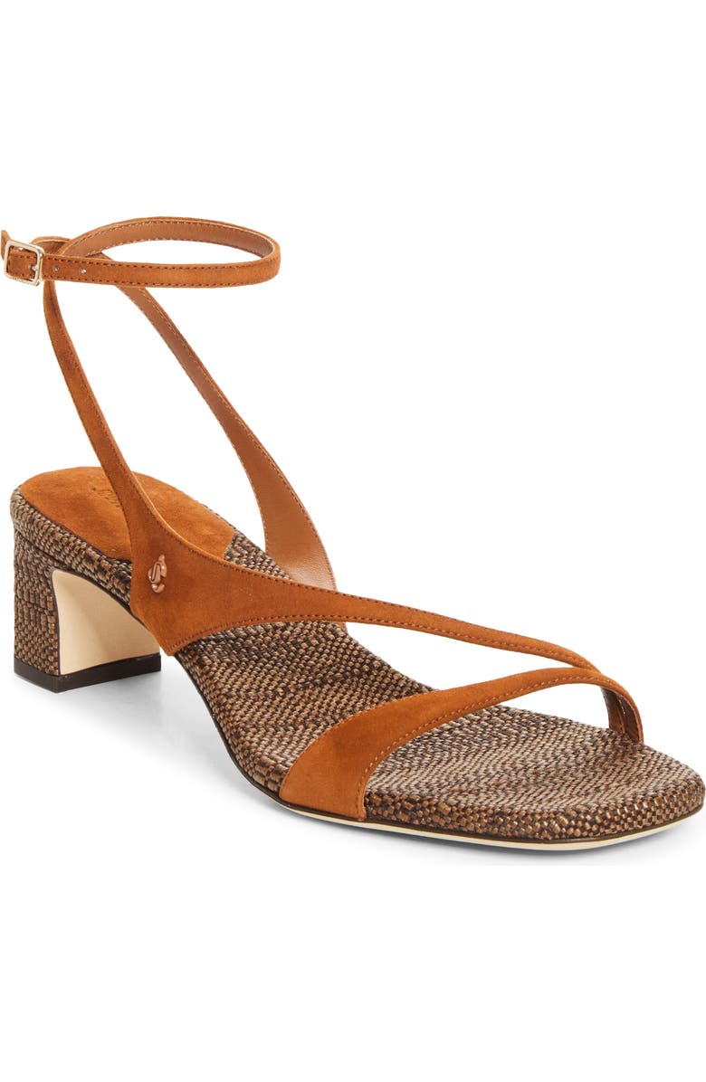 Jimmy Choo Faye Ankle Strap Sandal, Main, color, Tan