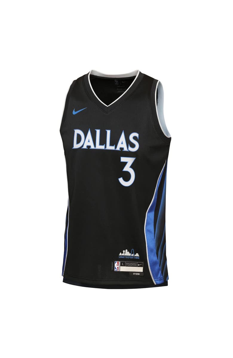 Nike Youth Nike Anthony Davis Black Dallas Mavericks 2025/26 City Edition Swingman Jersey, Alternate, color, Black