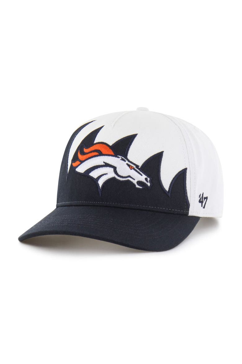 Men's '47 White Denver Broncos Jagged Hitch Adjustable Hat, Main, color, White