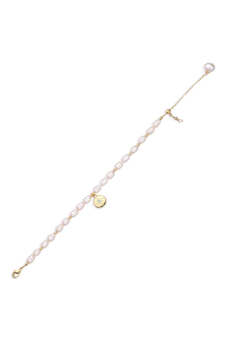 Corsica Freshwater Pearl Bracelet, Alternate, color, GOLD