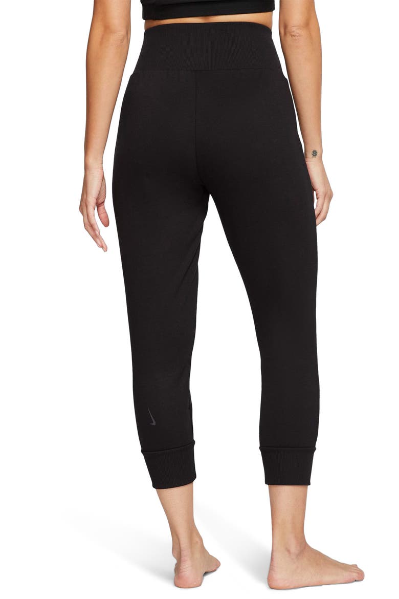 Flow Hyper Pocket 7/8 Yoga Pants, Alternate, color, BLACK/ DK SMOKE GREY
