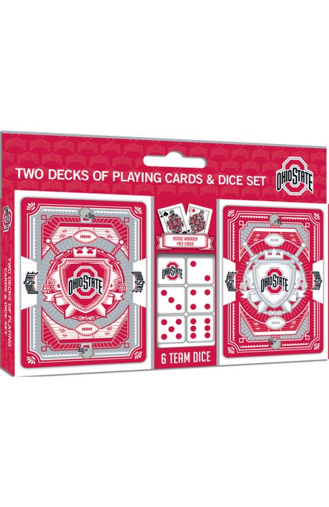 Ohio State Buckeyes Playing Cards & Dice