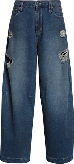 Wide Leg Rocha Jeans Simone Rocha Puddle Distressed Wide Leg Jeans