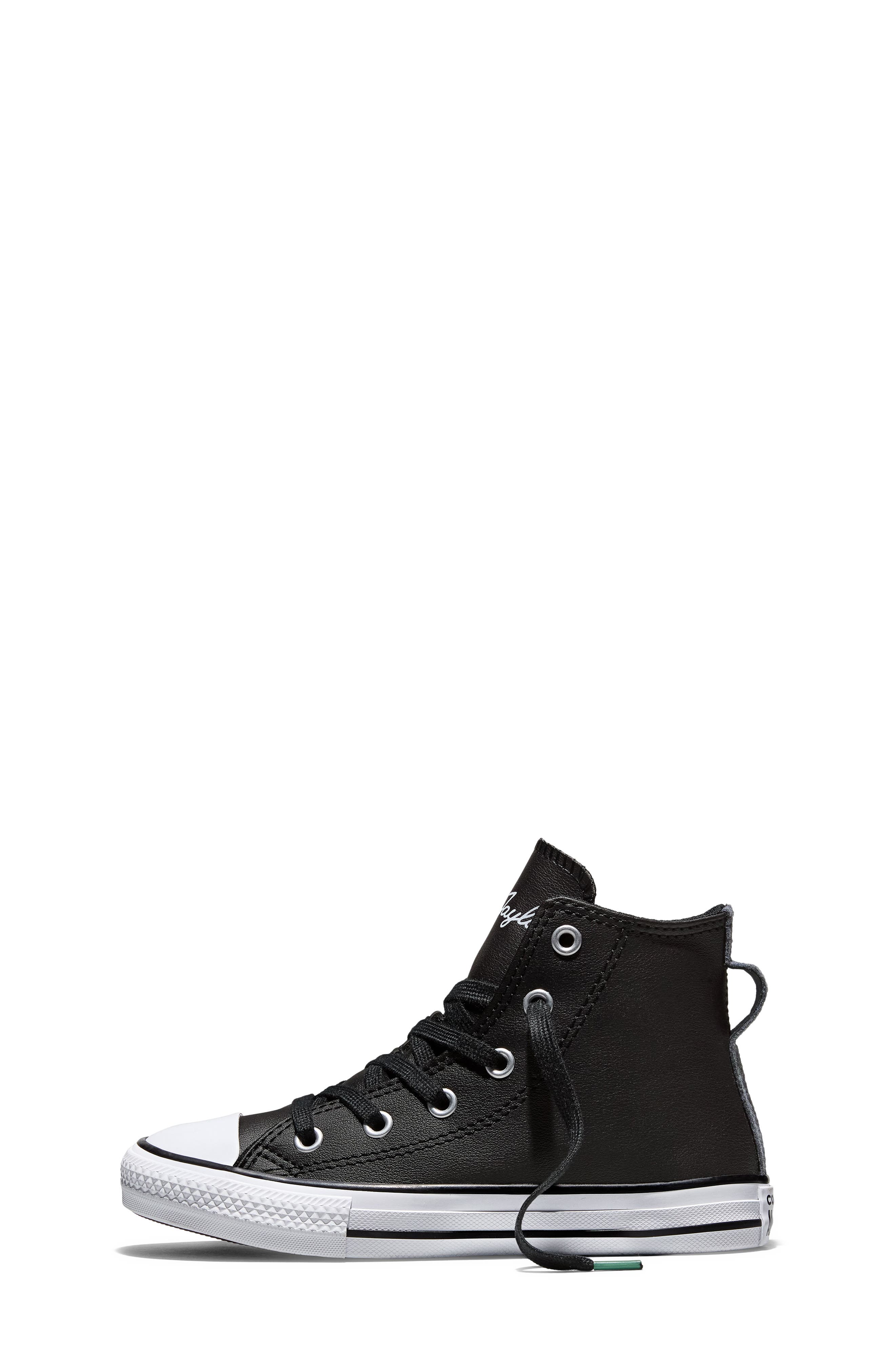 Kids' Chuck Taylor All Star Chalk Talk High Top Sneaker, Alternate, color, BLACK/ DARKER GREY/ WHITE