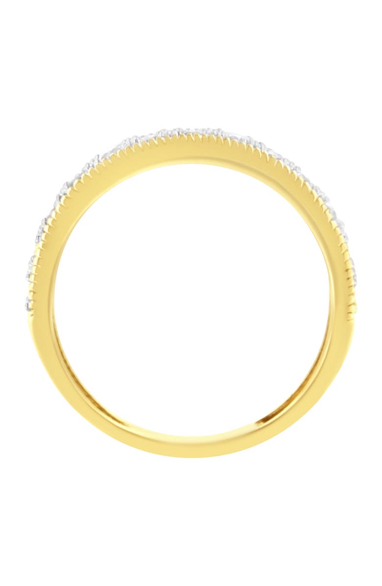 Haus of Brilliance IGI Certified 1/2Cttw Diamond 10K Gold Beaded Milgrain Band Ring, Alternate, color, Yellow Gold