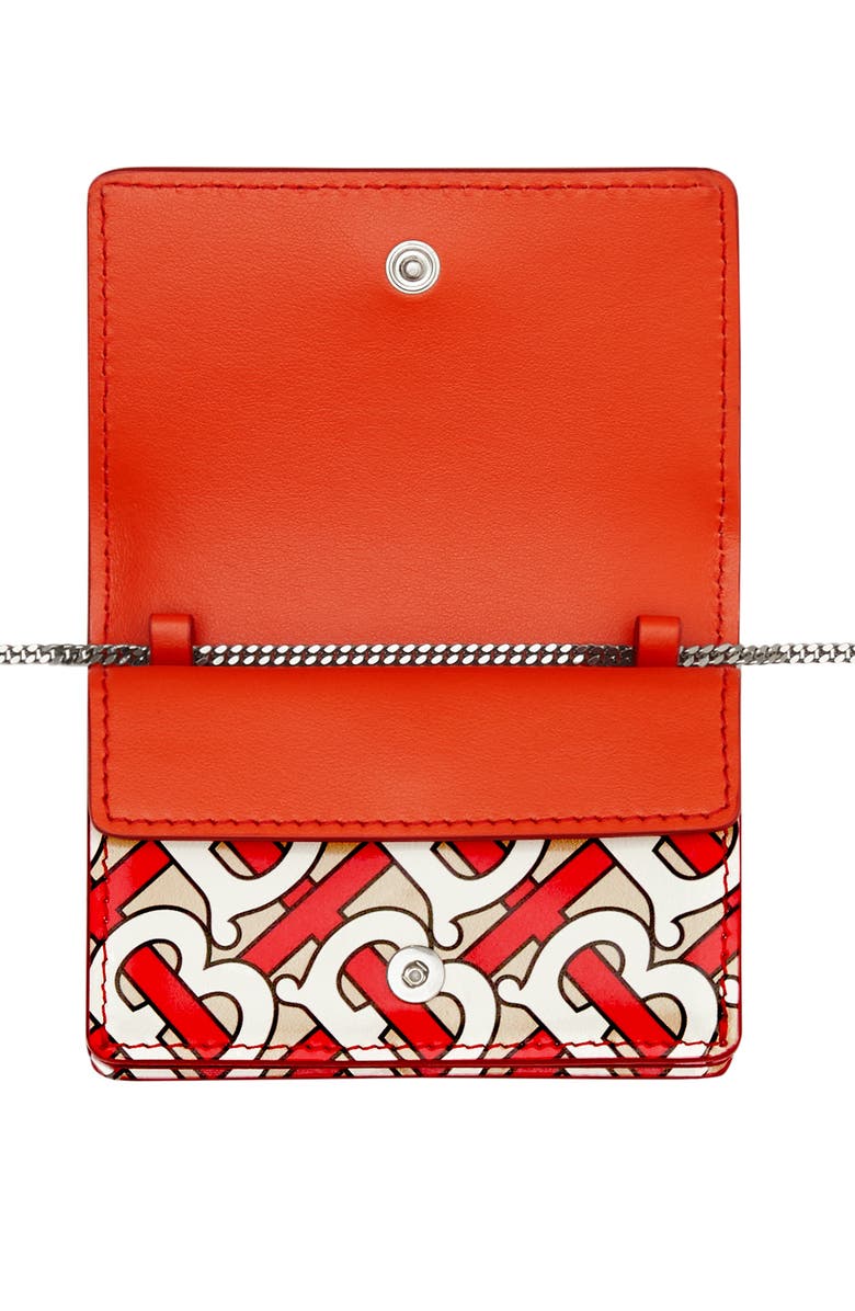 Burberry Jessie TB Monogram Print Card Case, Alternate, color,