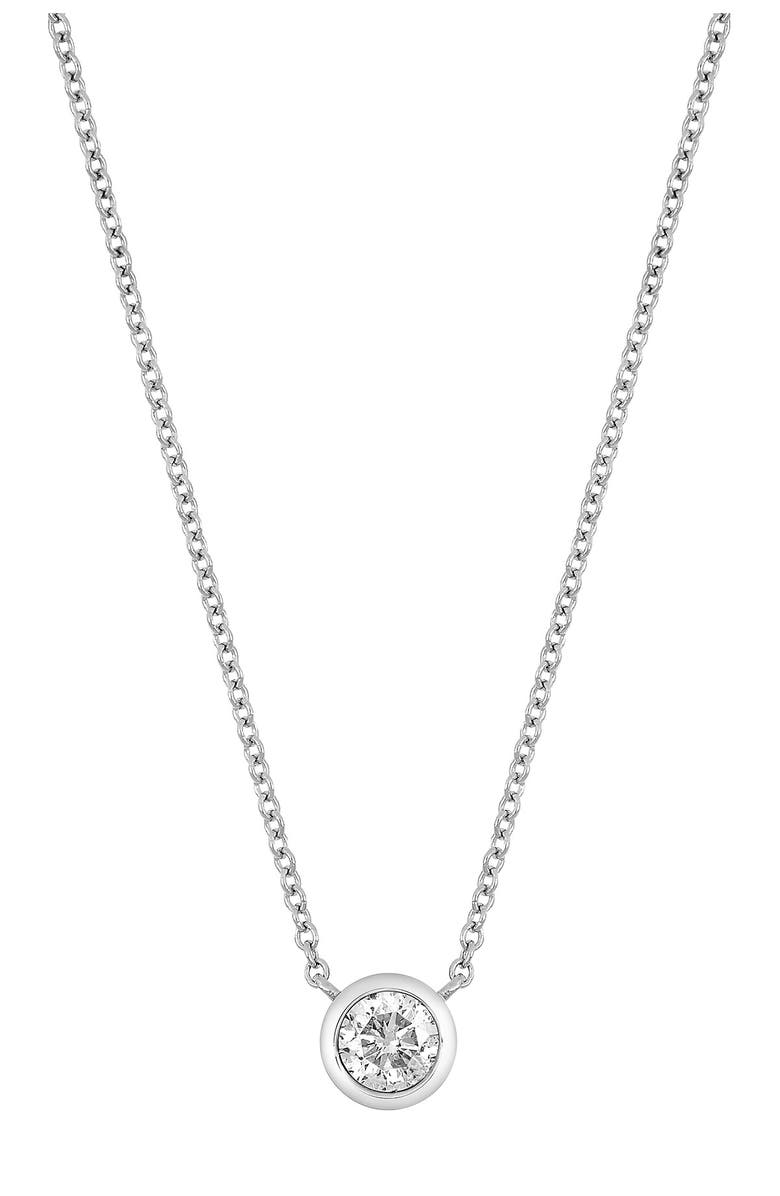Bony Levy 14K Gold Bezel Set Diamond Pendant Necklace - 0.37 ctw, Main, color,