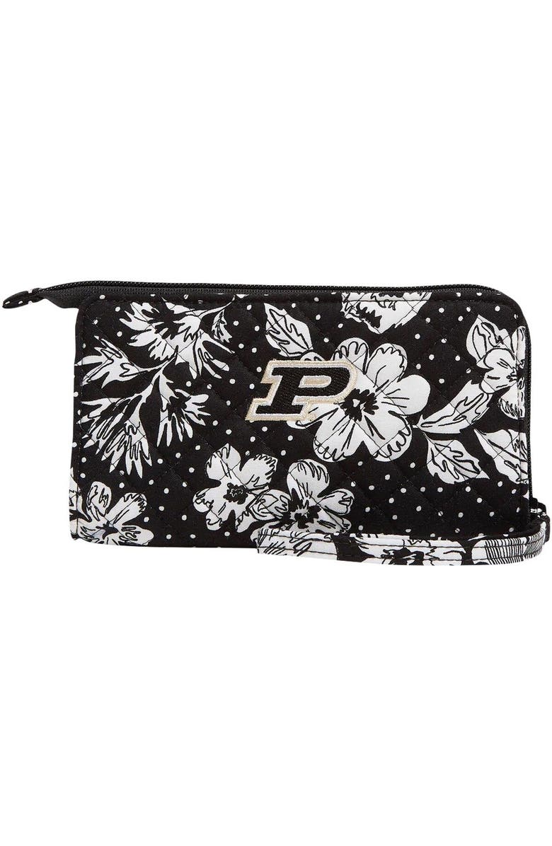 VERA BRADLEY Purdue Boilermakers Rain Garden Front-Zip Wristlet, Main, color, 