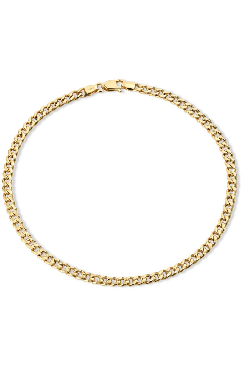 Cuban Chain Bracelet in 14K Gold, Main, color, Yellow Gold