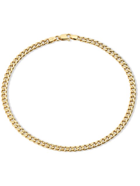 Cuban Chain Bracelet in 14K Gold