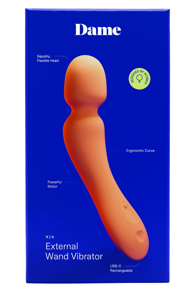 Min External Wand Vibrator, Alternate, color, PAPAYA