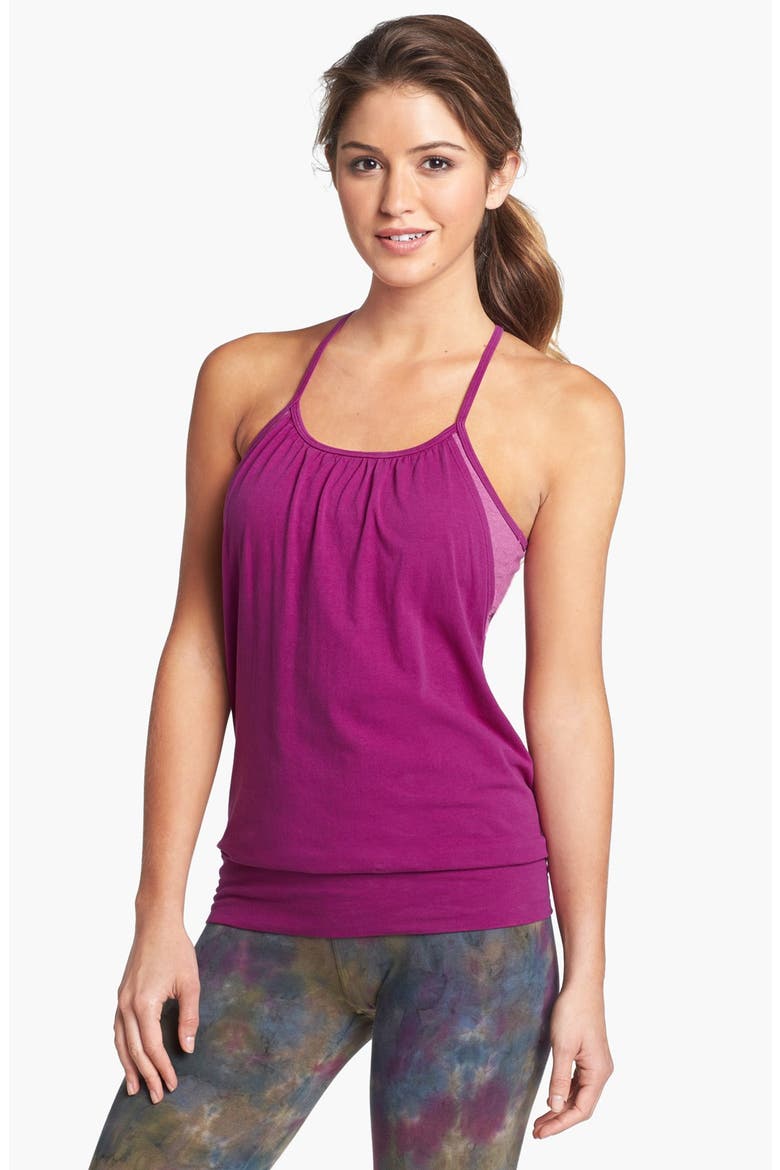 'Over Easy' Workout Tank, Main, color, BERRY