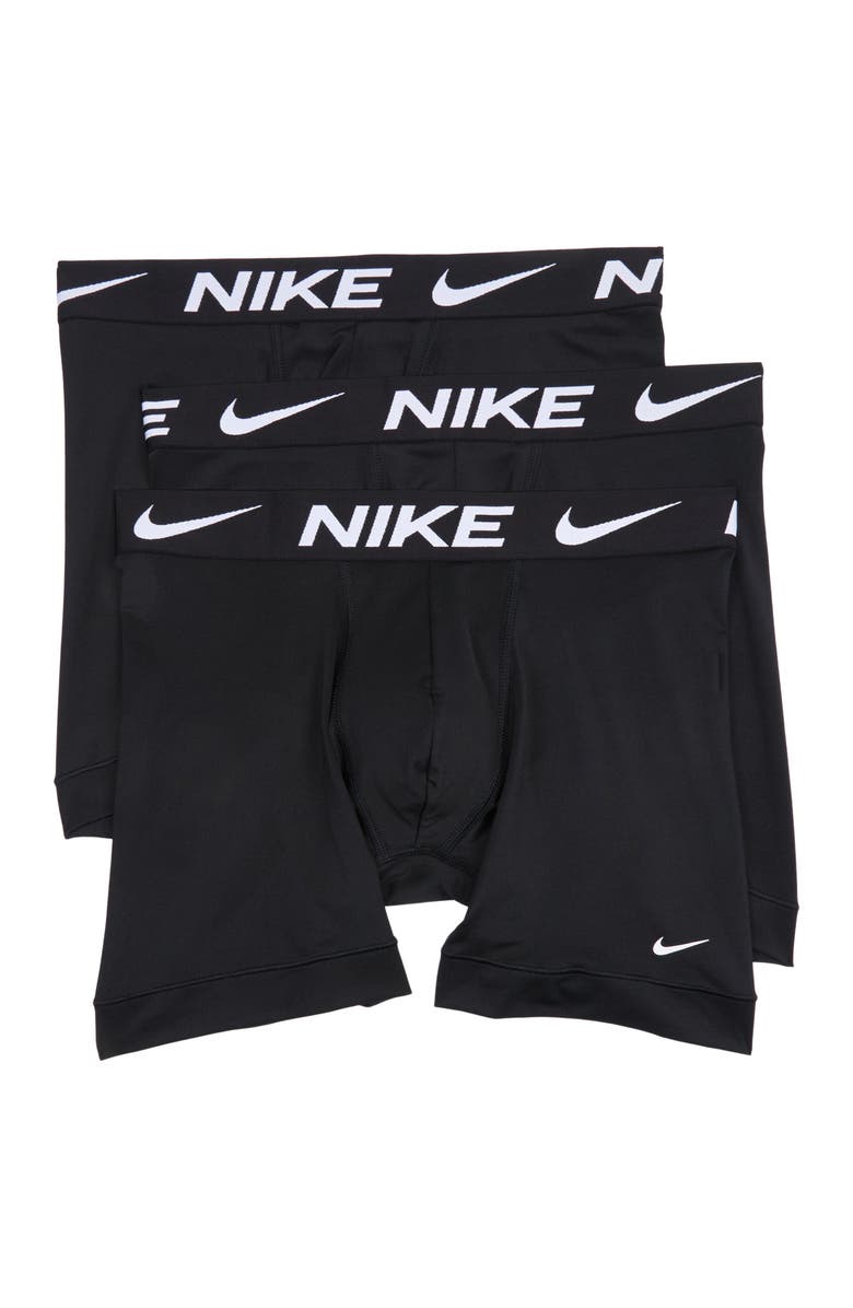 Nike Assorted 3-Pack Boxer Briefs, Main, color, Black/Black/Black