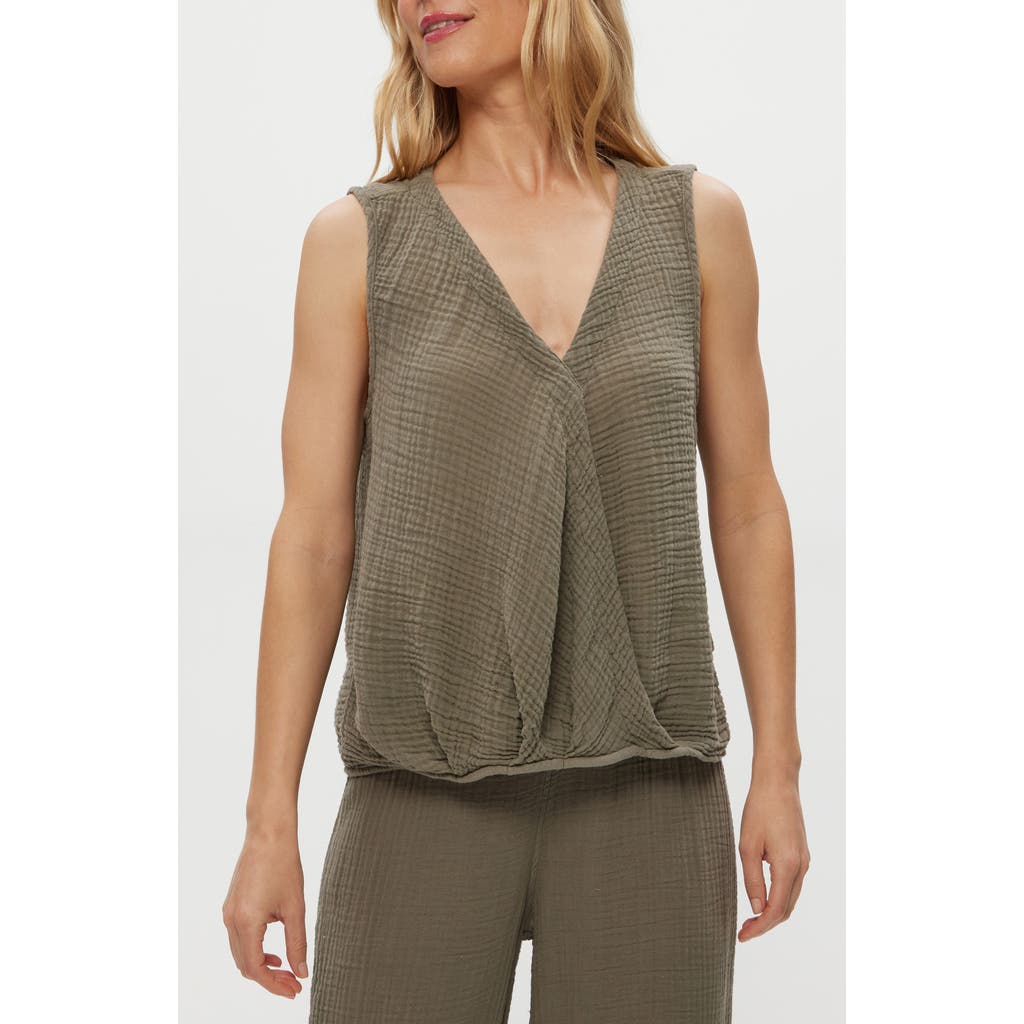 Michael Stars Kate Surplice Sleeveless Top