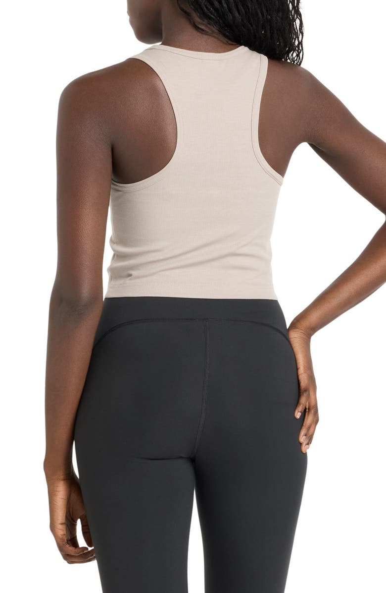 New Balance Performance Rib Crop Tank, Alternate, color, Arid Stone