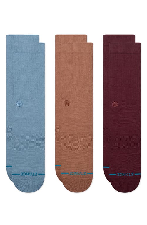 Stance Icon Assorted 3-pack Crew Socks In Multi
