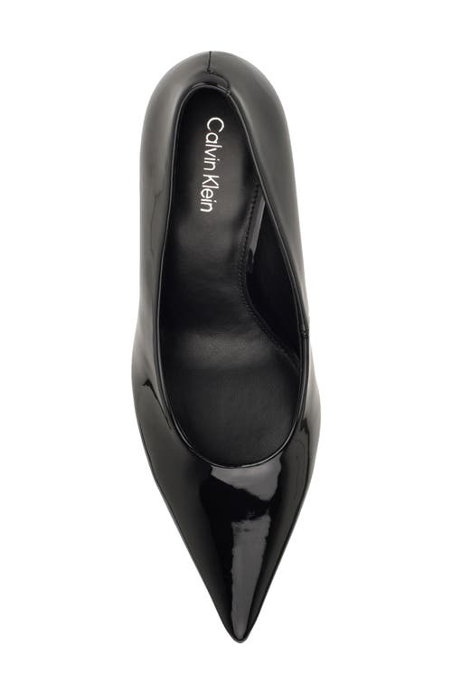 Calvin Klein Leciey Pointed Toe Pump In Black