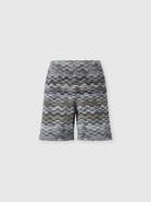 Missoni Cotton Shorts With Raschel Knit And Greek Motif