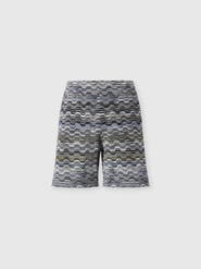 Missoni Cotton Shorts With Raschel Knit And Greek Motif