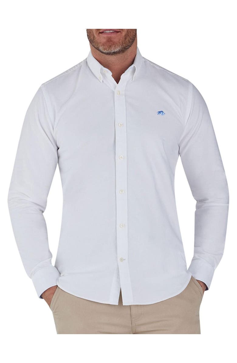 Raging Bull Classic 2 Pack Long Sleeve Oxford, Alternate, color, Navy/White