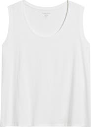 Eileen Fisher Scoop Neck Organic Cotton Tank