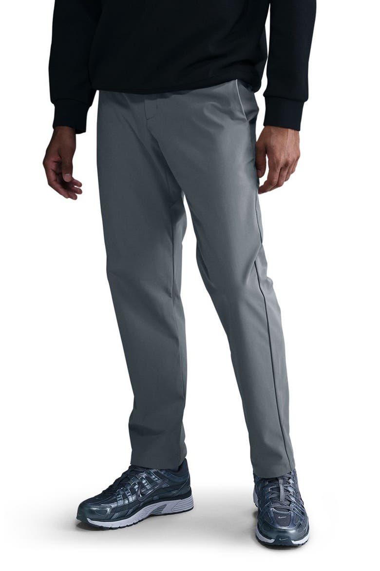 24.7 PerfectStretch Dri-FIT Regular Fit Flat Front Pants, Main, color, 084 SMKGRY/NANOGY