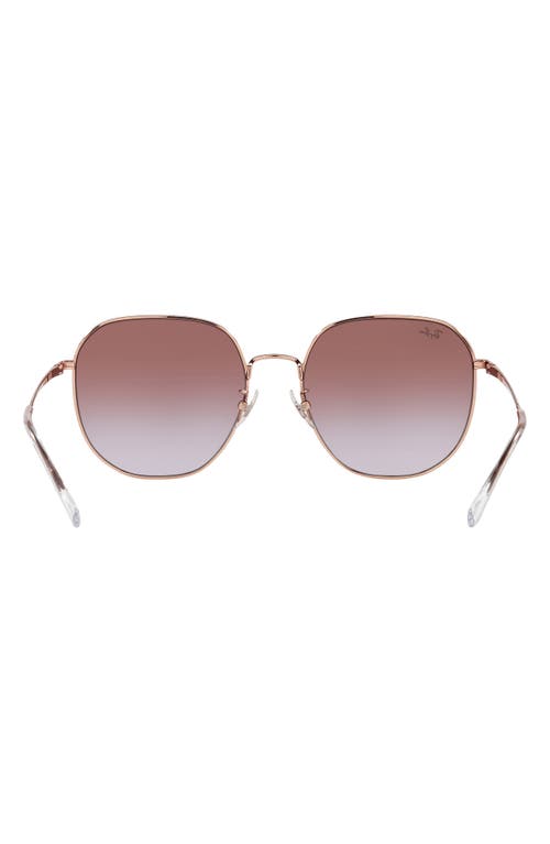 Ray Ban Ray-ban 60mm Gradient Round Sunglasses In Gold