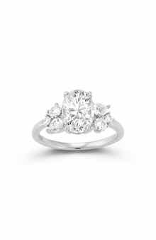 Moissanite Round Ring