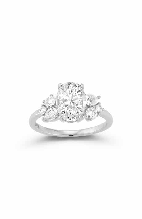 Moissanite Round Ring