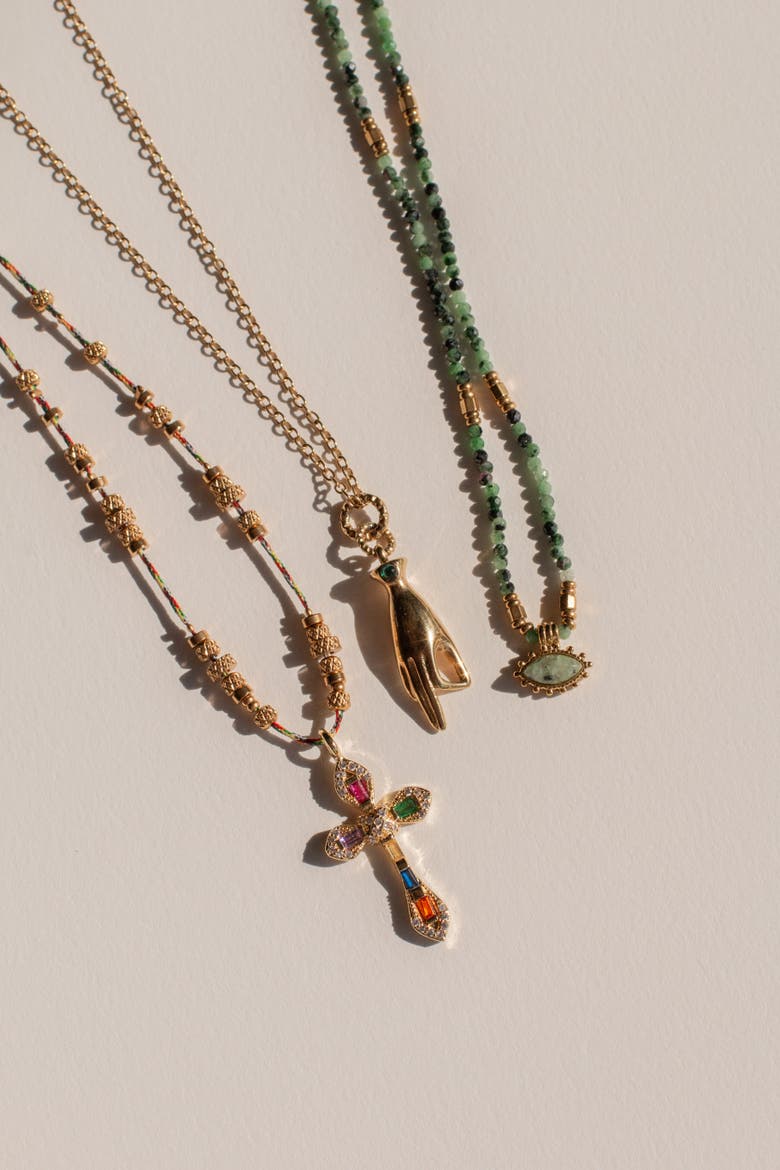 Caliente Necklace, Alternate, color, Multicolor